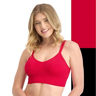 Juniors' SO® 2-Pack Lightly Lined Strappy Seamless Bralette Set SO51-038P2