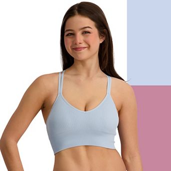 Juniors' SO® 2-Pack Lightly Lined Strappy Seamless Bralette Set SO51-038P2