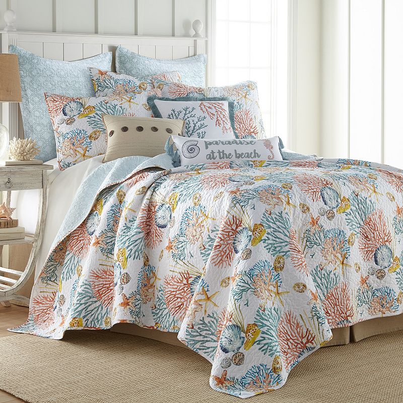 68874234 Levtex Home Bay Islands Quilt Set with Shams, Oran sku 68874234