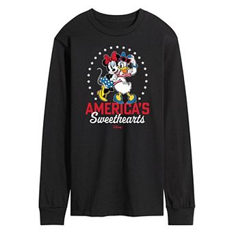 Disney's Men's Americas Sweethearts Long Sleeve Graphic Tee