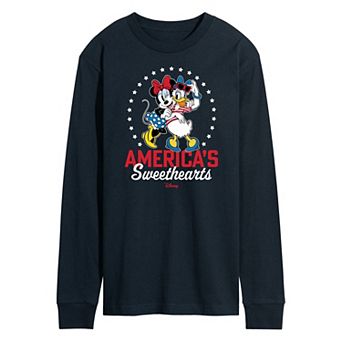 Disney's Men's Americas Sweethearts Long Sleeve Graphic Tee