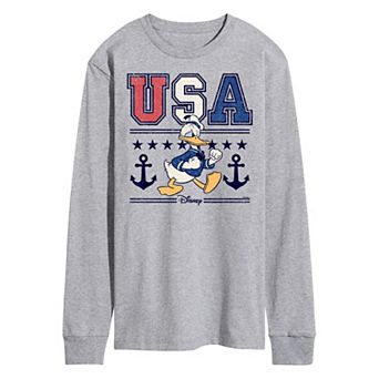 Disney's Men's USA Donald Long Sleeve