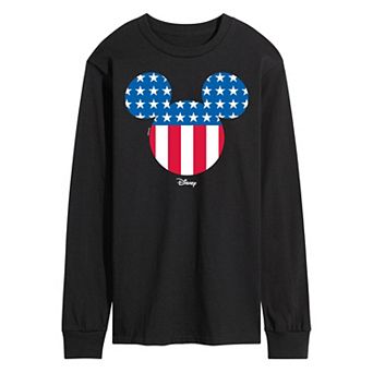 Disney's Mickey Mouse Men's Silhouette Long Sleeve