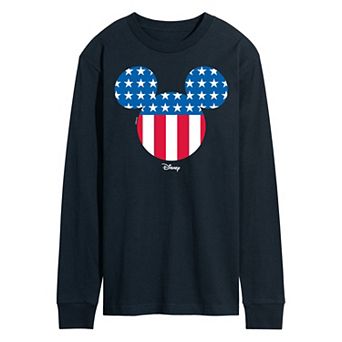 Disney's Mickey Mouse Men's Silhouette Long Sleeve