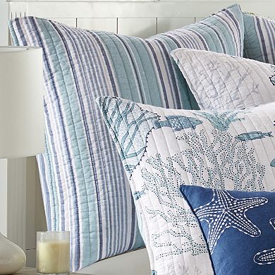Levtex Home Lacey Sea 2-pack Euro Sham Set