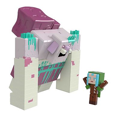 Mattel Minecraft Toys Legends Devourer, Ranger Action Figure & 2 Accessories Set