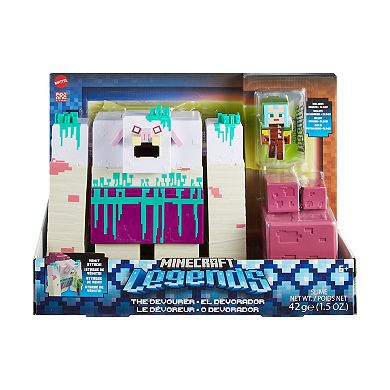 Mattel Minecraft Toys Legends Devourer, Ranger Action Figure & 2 Accessories Set