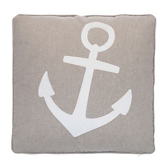Levtex Home Provincetown Anchor Appliqued Throw Pillow