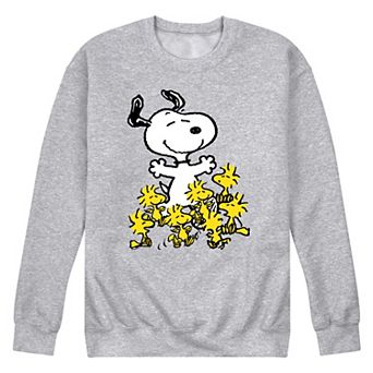 Men's Peanuts Snoopy Woodstock Dance Party Graphic Sweatshirt