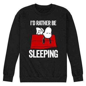 Men's Peanuts Snoopy I'd Rather Be Sleeping Graphic Sweatshirt