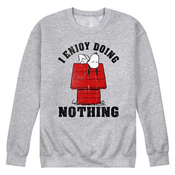 Men's Peanuts Snoopy I Enjoy Doing Nothing Graphic Sweatshirt
