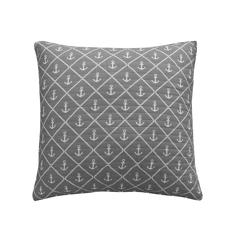 Levtex Home Provincetown Euro Sham, Grey