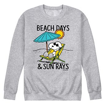 Men's Peanuts Snoopy Beach Days & Sun Rays Graphic Sweatshirt
