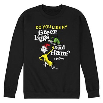 Men's Dr Seuss Green Eggs And Ham Graphic Sweatshirt