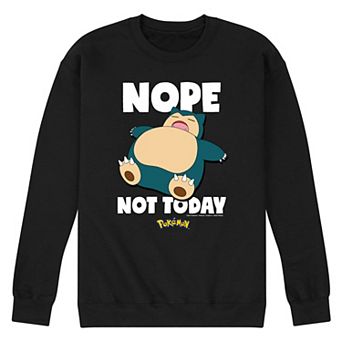 Men's Nintendo Pokémon Snorlax Nope Not Today Graphic Sweatshirt