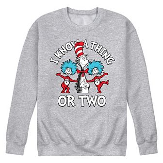 Men's Dr Seuss The Cat In The Hat I Know A Thing Or Two Graphic Sweatshirt