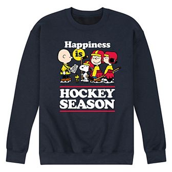 Men's Peanuts Happiness Is Hockey Season Graphic Sweatshirt