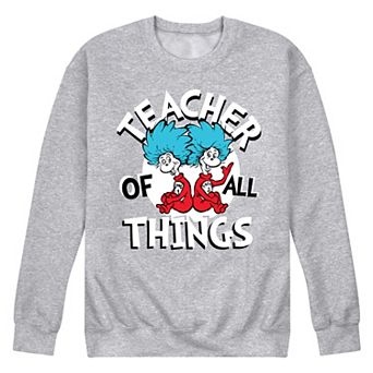 Men's Dr Seuss Teacher Of All Things Graphic Sweatshirt