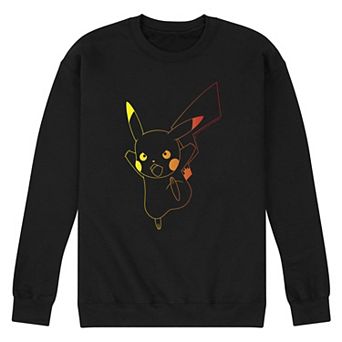 Men's Nintendo Pokémon Pikachu Neon Gradient Line Graphic Sweatshirt
