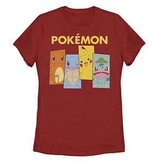 Juniors' Pokemon Kanto Starter Team Graphic Tee