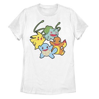 Juniors' Pokemon Classic Starter Group Graphic Tee