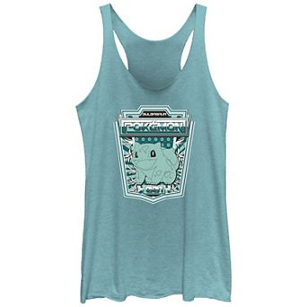 Juniors' Pokemon Happy Bulbasaur 001 Tri-Blend Racerback Tank Top