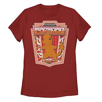 Juniors' Pokemon Happy Charmander 004 Graphic Tee