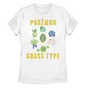 Juniors' Pokemon Grass Type Graphic Tee