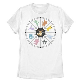 Juniors' Pokemon Eevee Evolution Tarot Card Graphic Tee