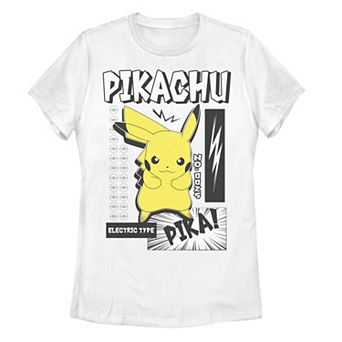 Juniors' Pokemon Pikachu Electric Type Pika Bam Graphic Tee