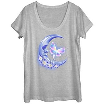Juniors' Lighting Moon Graphic Tee