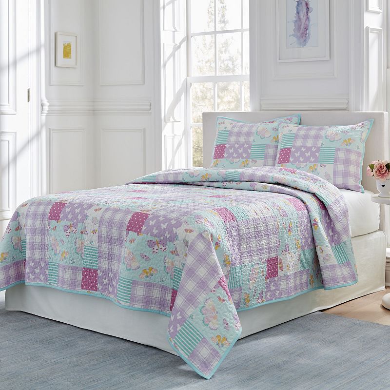 74389686 Lullabye Bedding Butterfly Fairy Quilt Set, Multic sku 74389686