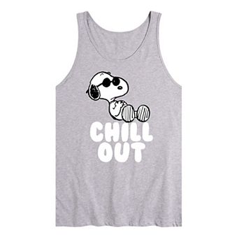 Men's Peanuts Snoopy Chill Out Graphic Tank Top