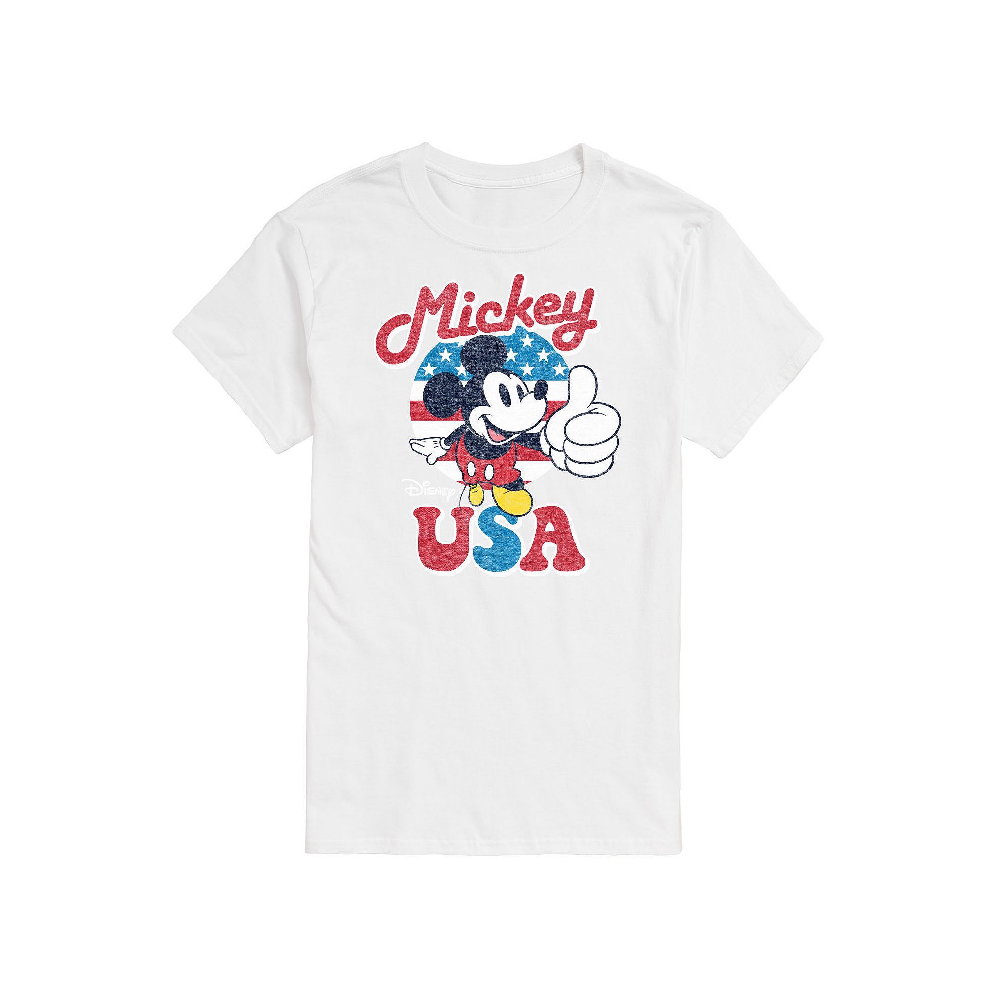 Disneys Mickey Mouse Big & Tall USA Graphic Tee, Mens, Size: Large Tall, 