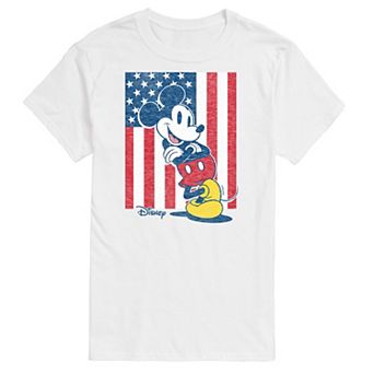 Disney's Mickey Mouse Big & Tall American Flag Graphic Tee