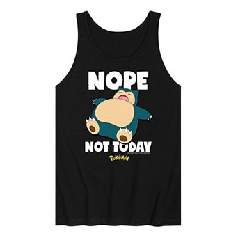 Men's Nintendo Pokémon Snorlax Nope Not Today Graphic Tank Top