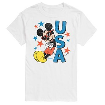 Disney's Mickey Mouse Big & Tall Sunglasses USA Graphic Tee