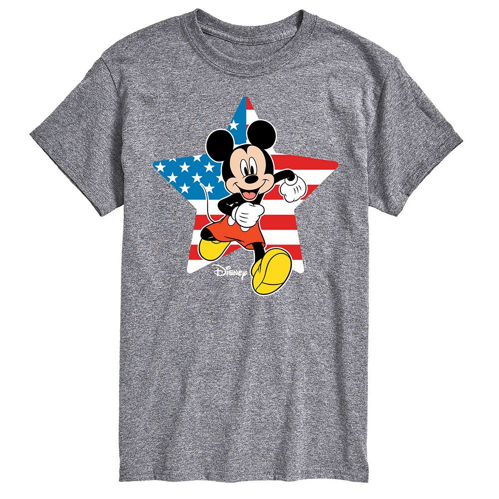 Disney's Mickey Mouse Big & Tall Flag Star Graphic Tee