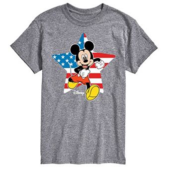 Disney's Mickey Mouse Big & Tall Flag Star Graphic Tee