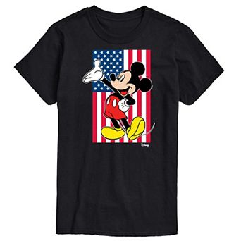 Disney's Mickey Mouse Big & Tall Flag Graphic Tee