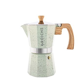 GROSCHE Milano Stone Stovetop Espresso 6 cup Moka Pot Coffee Maker