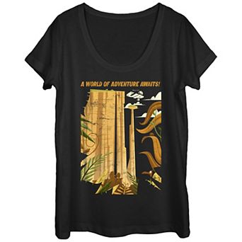 Disney / Pixar's Up Juniors' A World Of Adventure Scoop Neck Graphic Tee