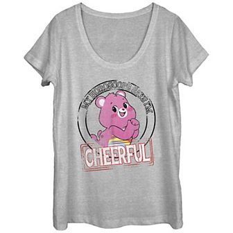 Juniors' Care Bears Cheery Horoscope Scoop Neck Graphic Tee