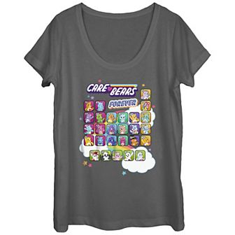 Juniors' Care Bears Periodic Care Bear Table Scoop Neck Graphic Tee