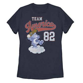 Juniors' Care Bears Team America 82 Graphic Tee