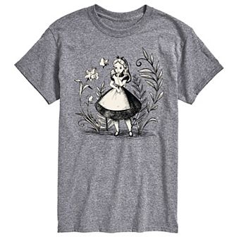 Disney's Alice in Wonderland Big & Tall Alice Sketch Graphic Tee
