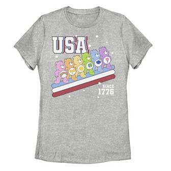 Juniors' Care Bears USA Since 1776 Graphic Tee