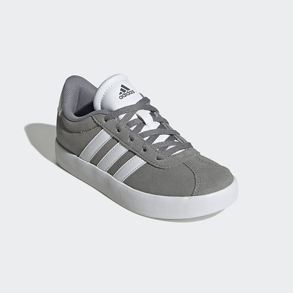 adidas Grand Court 3.0 Kids' Tennis Shoes - Gray White Gray (11.5)