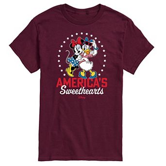 Disney's Minnie Mouse & Daisy Duck Men's America's Sweethearts Graphic Tee