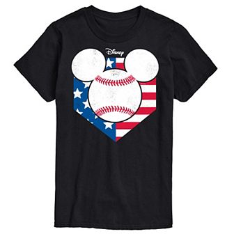 Disney's Mickey Mouse Men's Baseball Head Graphic Tee